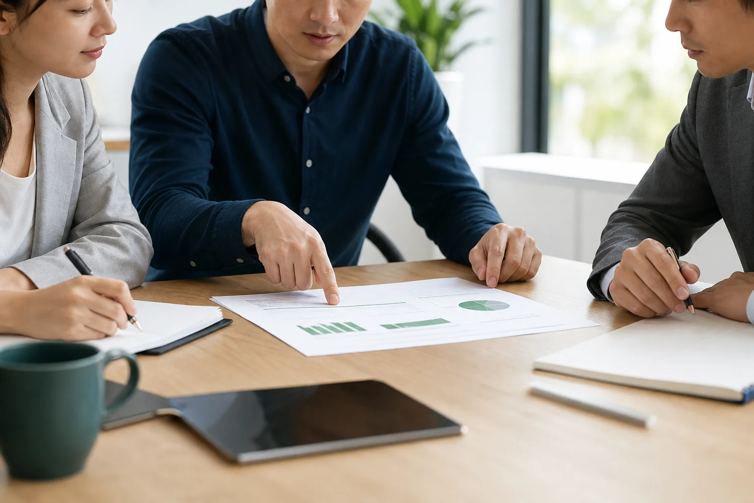 A project team communicating clearly through documented information