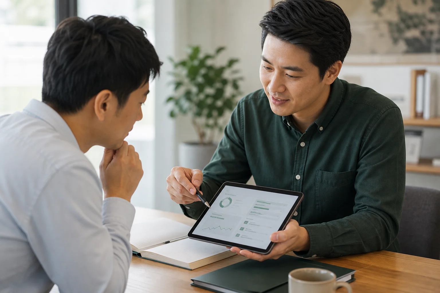 A team following long-term customer project performance